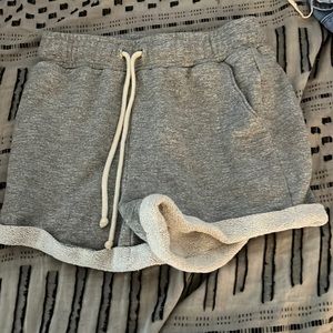 grey sweat shorts